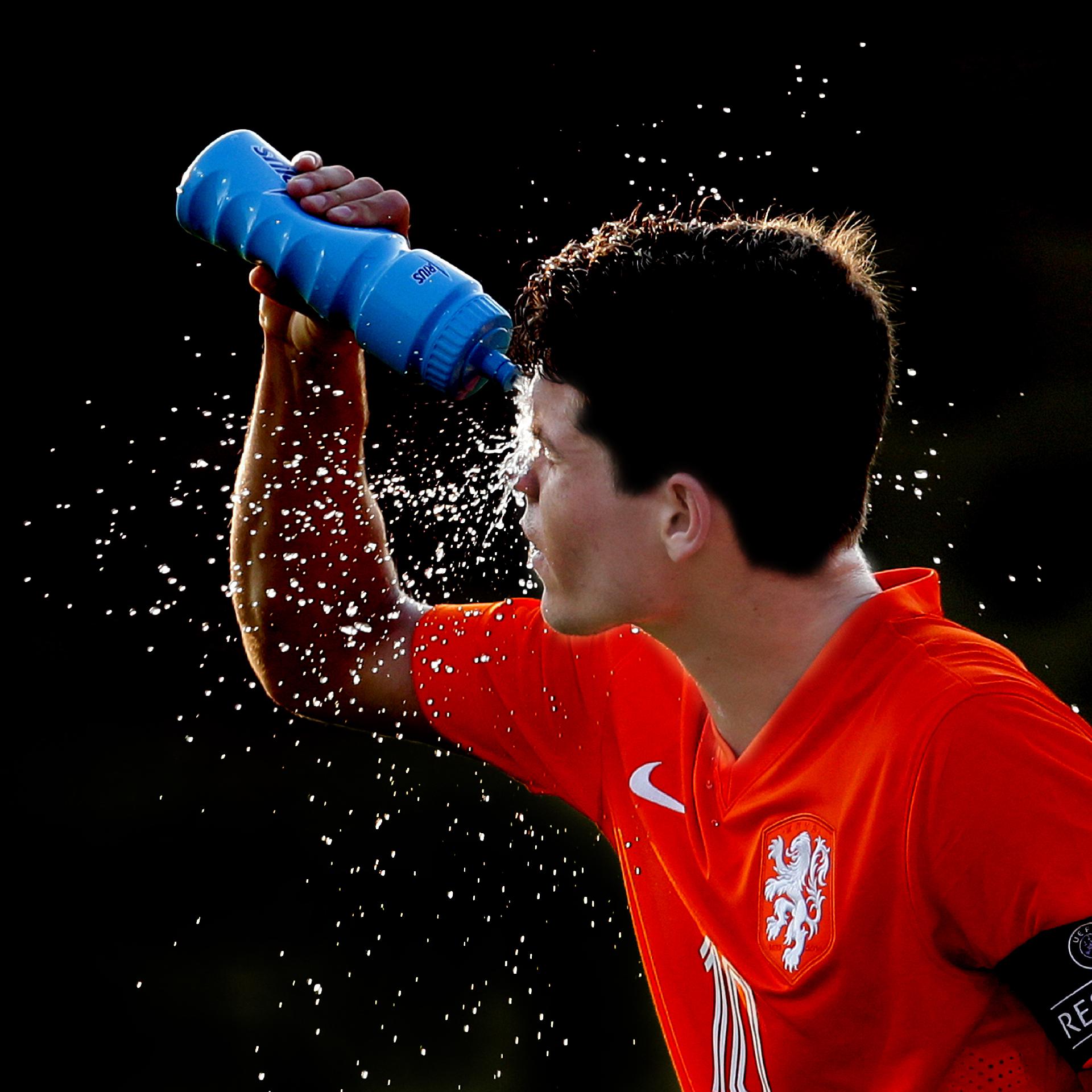 Voetballen bij warm weer