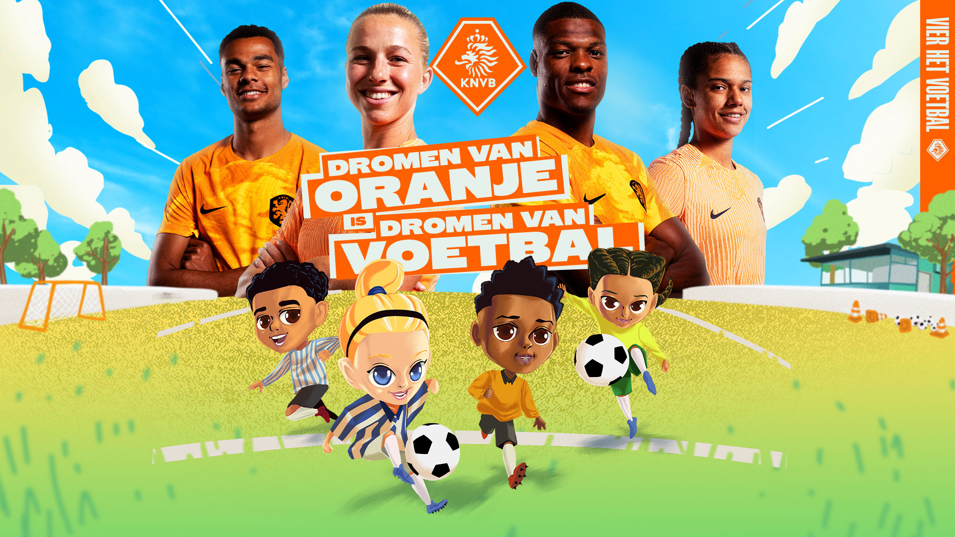 Nieuwe instroomcampagne: Dromen van Oranje is Dromen van Voetbal