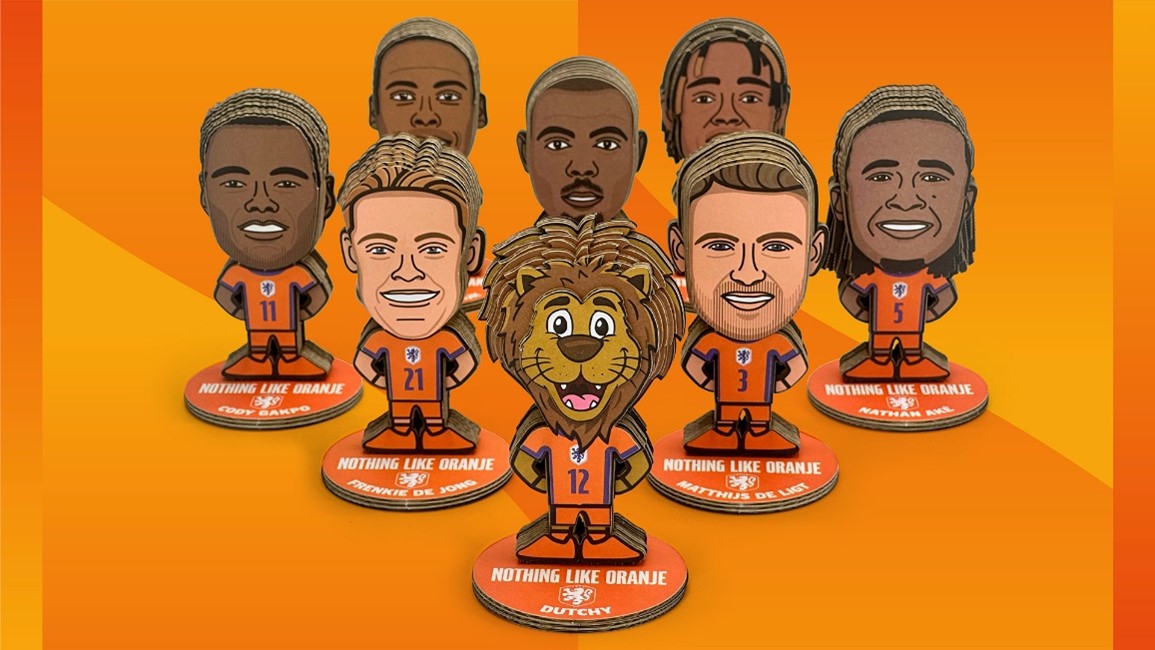 KNVB en Creatorz lanceren duurzame figurines van spelers Nederlands elftal
