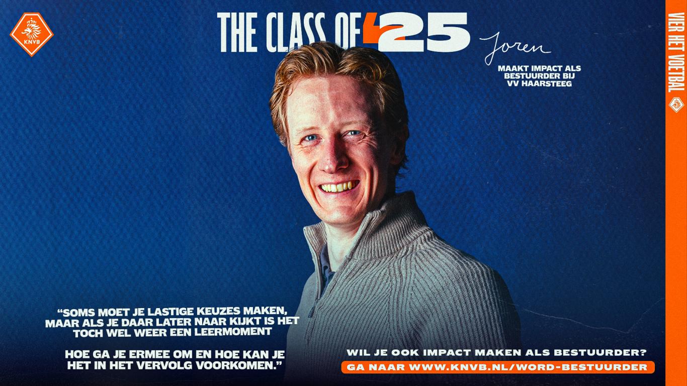 Joren Wolfert (30) is voorzitter van VV Haarsteeg: 'Ik ben groot voorstander van verjonging'