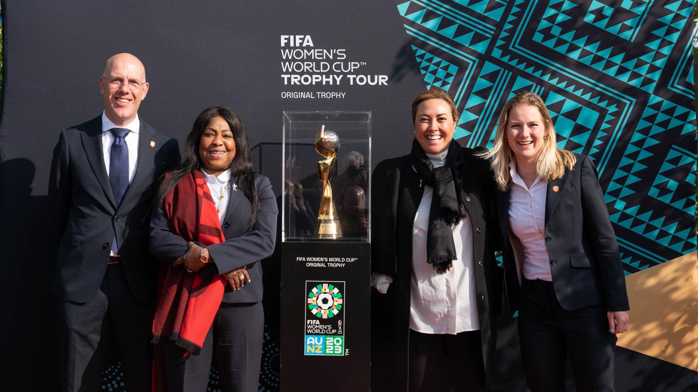 World Cup trophy today (already) in the Netherlands