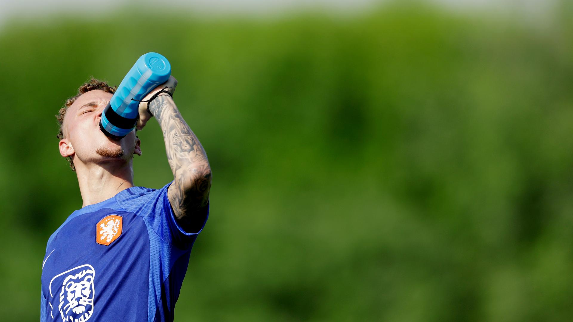 Voetballen bij warm weer