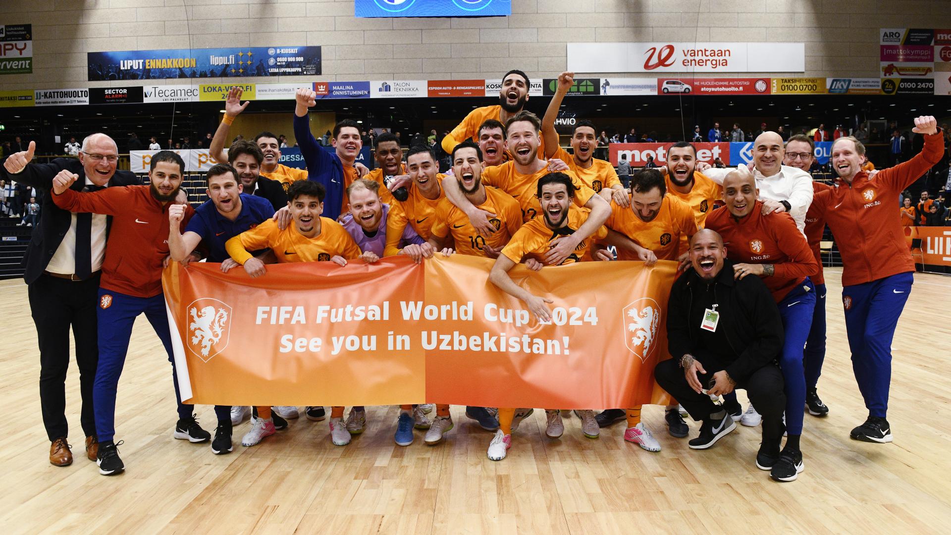 Oranje Futsal naar WK na thriller in Finland