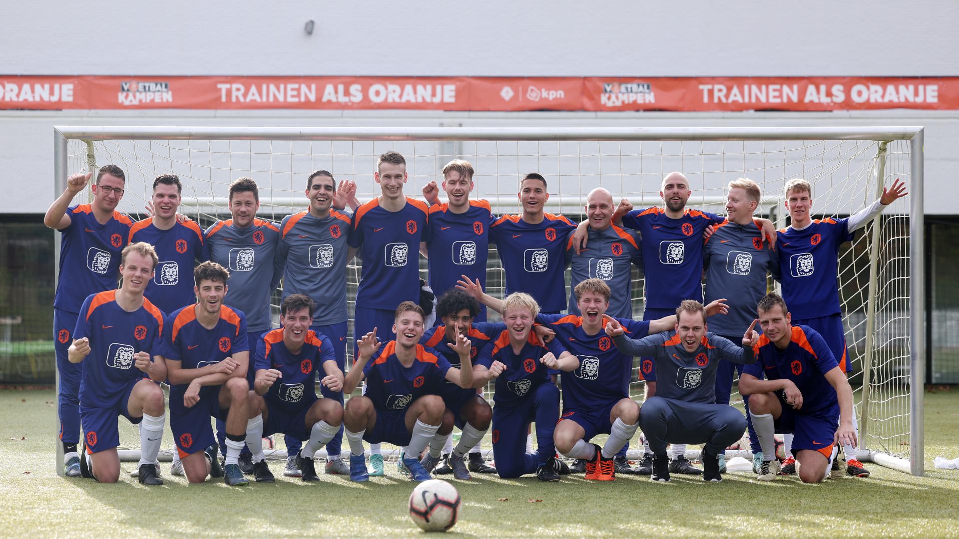 Oranje in halve finale WK CP-voetbal