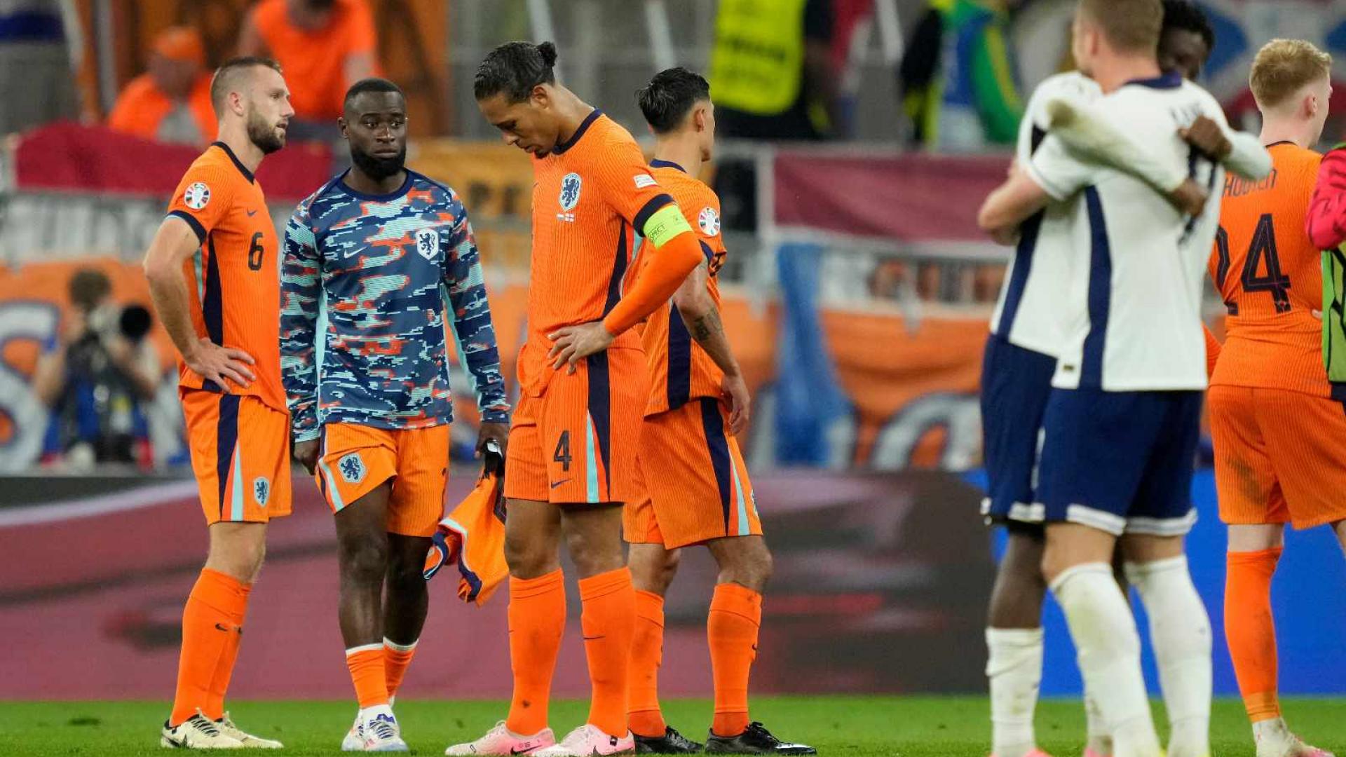 Geen finale na verlies tegen Engeland