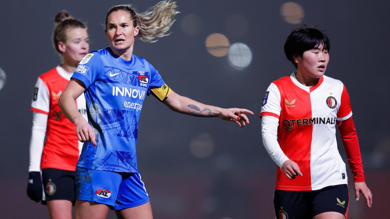 AZ Vrouwen stoot Feyenoord uit de beker; PSV en HERA United ook door naar halve finale