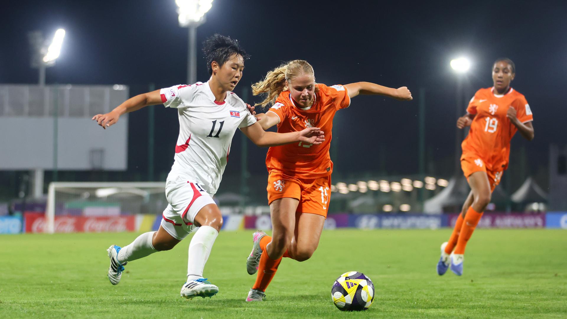 Tiental O17 (v) onderuit tegen Noord-Korea